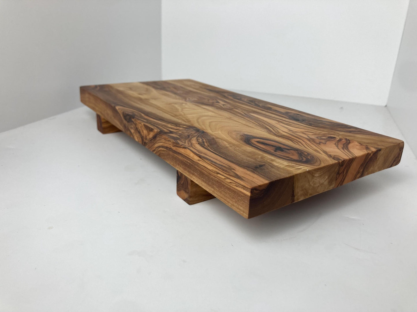 Olive Wood Sushi Board, Serving Platter, Chopping Board, Artisan Made, Cheese Board, Zero Waste Gift, Charcuterie, Rustic Kitchen Decor 32cm