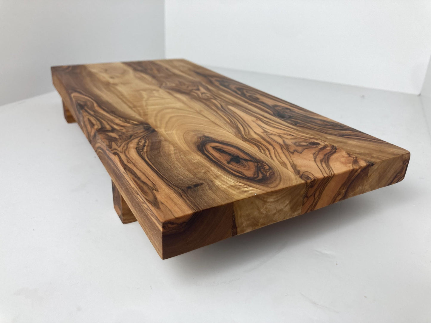 Olive Wood Sushi Board, Serving Platter, Chopping Board, Artisan Made, Cheese Board, Zero Waste Gift, Charcuterie, Rustic Kitchen Decor 32cm