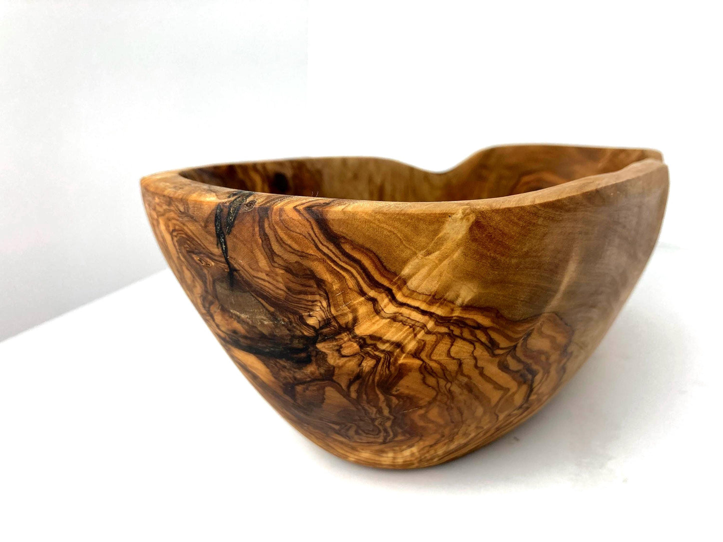 Rustic Olive Wood Fruit Bowl | Handcrafted, Eco-Friendly Kitchen Decor