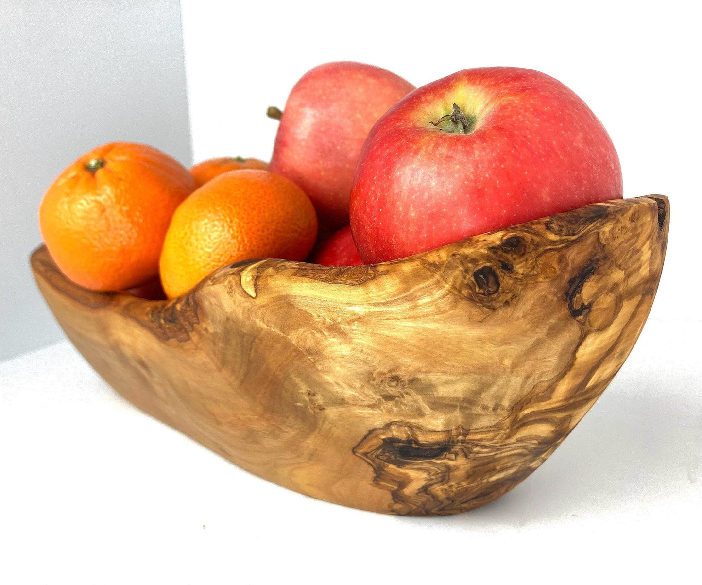 Rustic Olive Wood Fruit Bowl | Handcrafted, Eco-Friendly Kitchen Decor