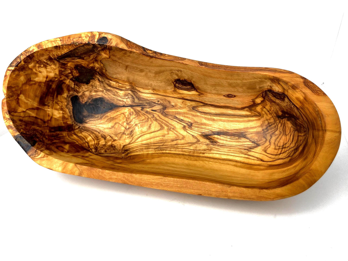 Rustic Olive Wood Fruit Bowl | Handcrafted, Eco-Friendly Kitchen Decor
