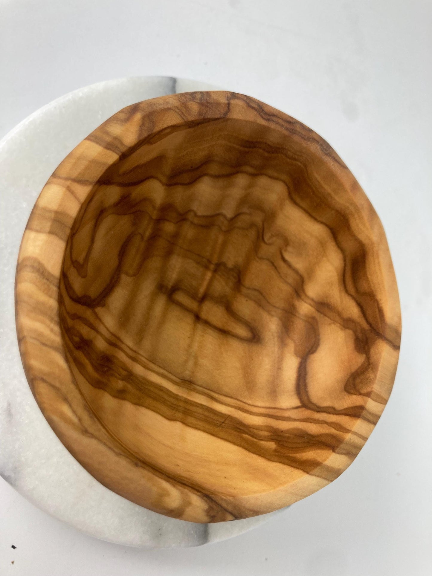 Handcrafted Olive Wood Bowl: Small Rustic Snack, Tapas, Key Bowl (10cm - 12cm)