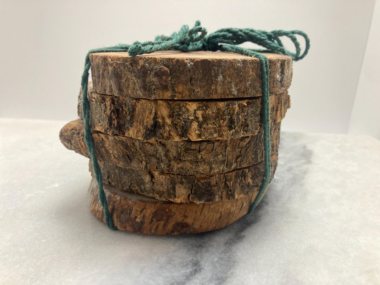 Olive Wood Coasters Set Of 5, Rustic, Handmade, Wooden Slabs, Bar Decor, Zero Waste Gift 14cm x 13cm Unique Gift, Natural Gift, Wedding Gift