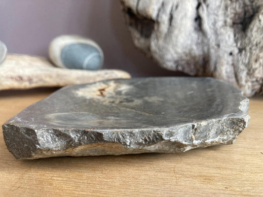 Handmade Black Marble Soap Dish, Minimalist Stone Bathroom Tray, Rustic Decor, Gift