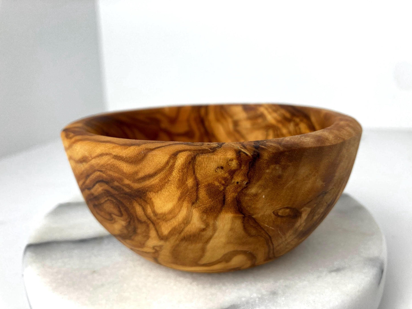 Olive Wood Snack Bowls, Small Key Dish, Rustic Tapas Bowls, Serving Bowl, Natural Decor, Zero Waste Gifts, Artisan Handcrafted 10cm - 12cm