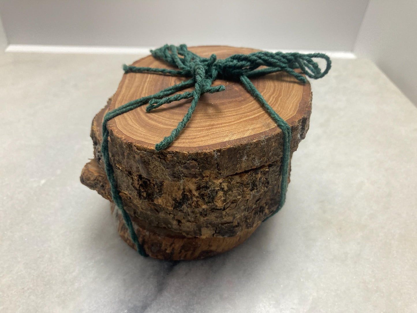 Olive Wood Coasters Set Of 5, Rustic, Handmade, Wooden Slabs, Bar Decor, Zero Waste Gift 14cm x 13cm Unique Gift, Natural Gift, Wedding Gift
