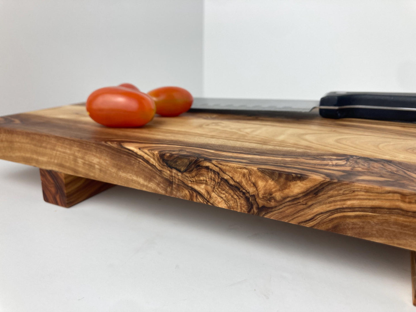 Olive Wood Sushi Board, Serving Platter, Chopping Board, Artisan Made, Cheese Board, Zero Waste Gift, Charcuterie, Rustic Kitchen Decor 32cm