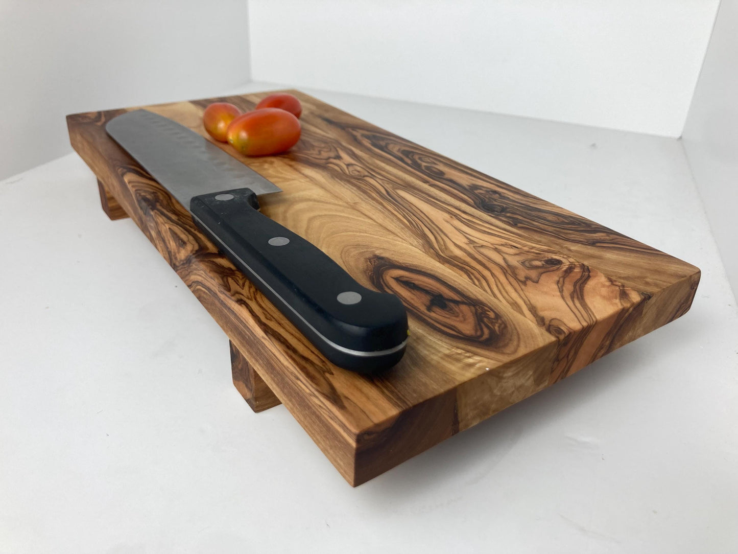 Olive Wood Sushi Board, Serving Platter, Chopping Board, Artisan Made, Cheese Board, Zero Waste Gift, Charcuterie, Rustic Kitchen Decor 32cm