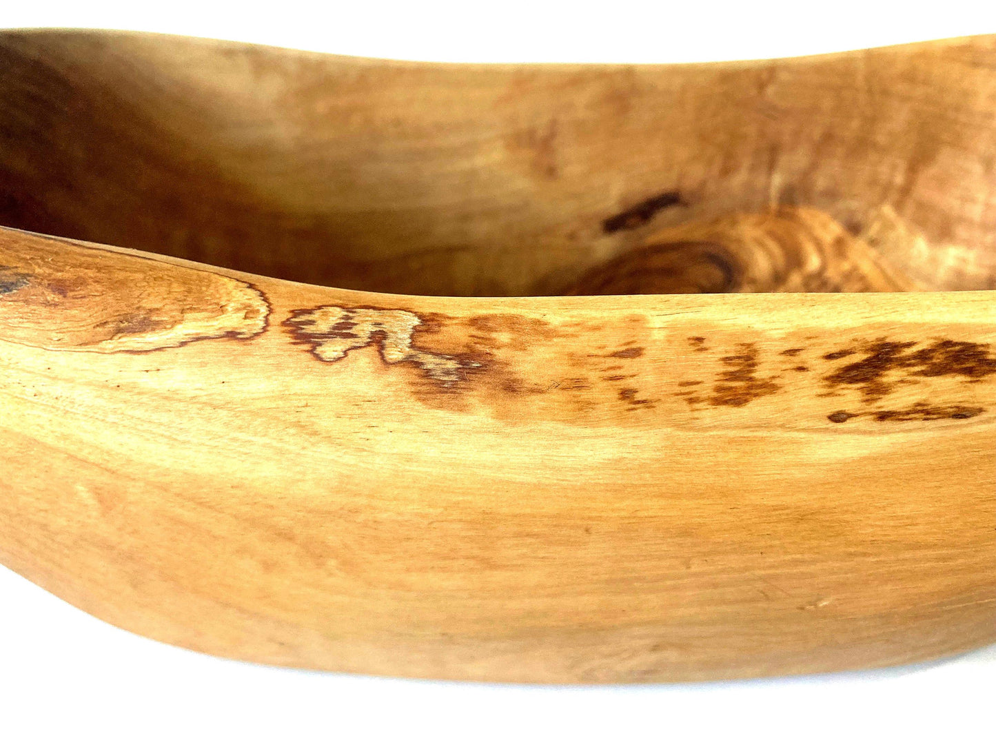 Olive Wood Fruit Bowl, Rustic Handmade Unique Gift, Artisan Made, Large Salad Bowl, Natural Gift, Zero Waste Gifts, Serving Bowl 30cm x 15cm