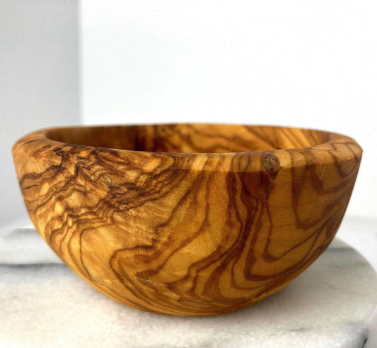 Olive Wood Snack Bowls, Round, Key Bowls, Tapas, Rustic Bowls, Condiment Bowl, Natural Decor, Zero Waste Gifts, Artisan Handcrafted, 10cm