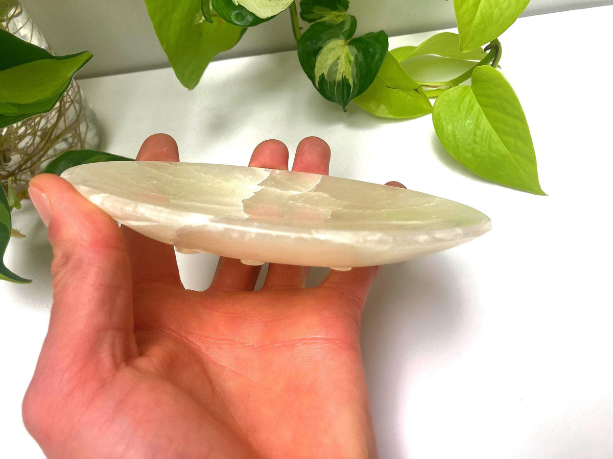 Handcrafted Oval Onyx Stone Soap Dish, Minimalist Bath Tray, Spa Decor, Gift