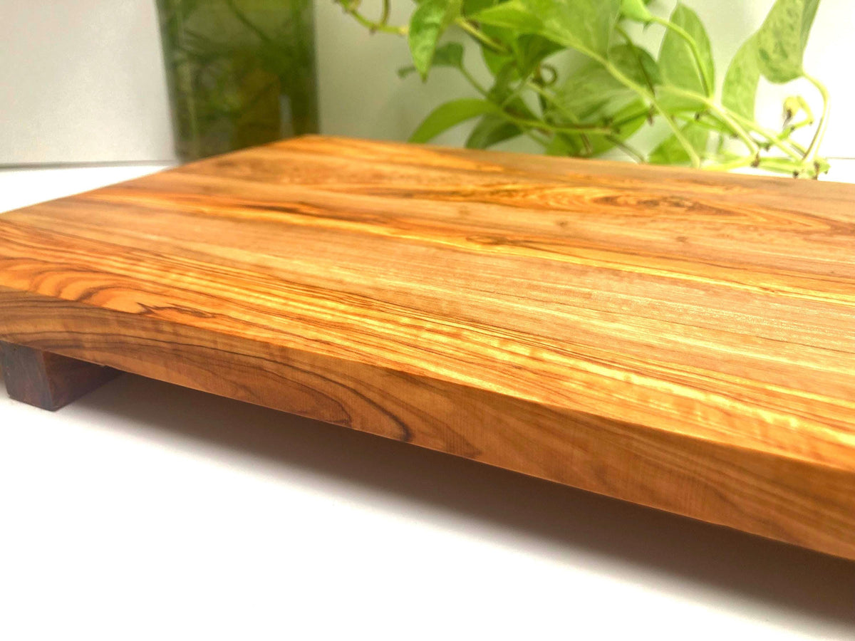Large Olive Wood Sushi Board, Charcuterie Serving Platter, Rustic Chopping Board
