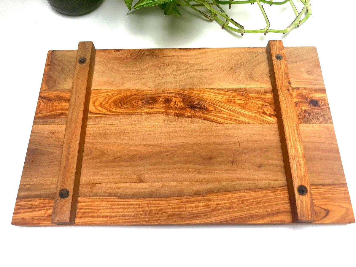 Large Olive Wood Sushi Board, Charcuterie Serving Platter, Rustic Chopping Board