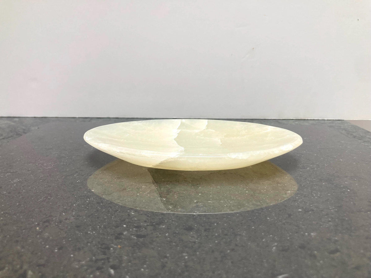 Handcrafted Oval Onyx Stone Soap Dish, Minimalist Bath Tray, Spa Decor, Gift