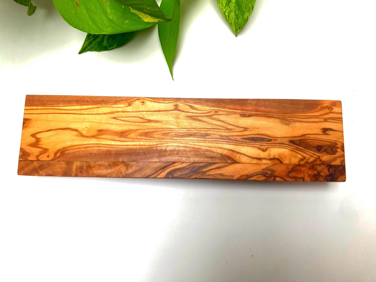 Handcrafted Olive Wood Sushi Board: Rustic Charcuterie Serving Platter, Chopping Board