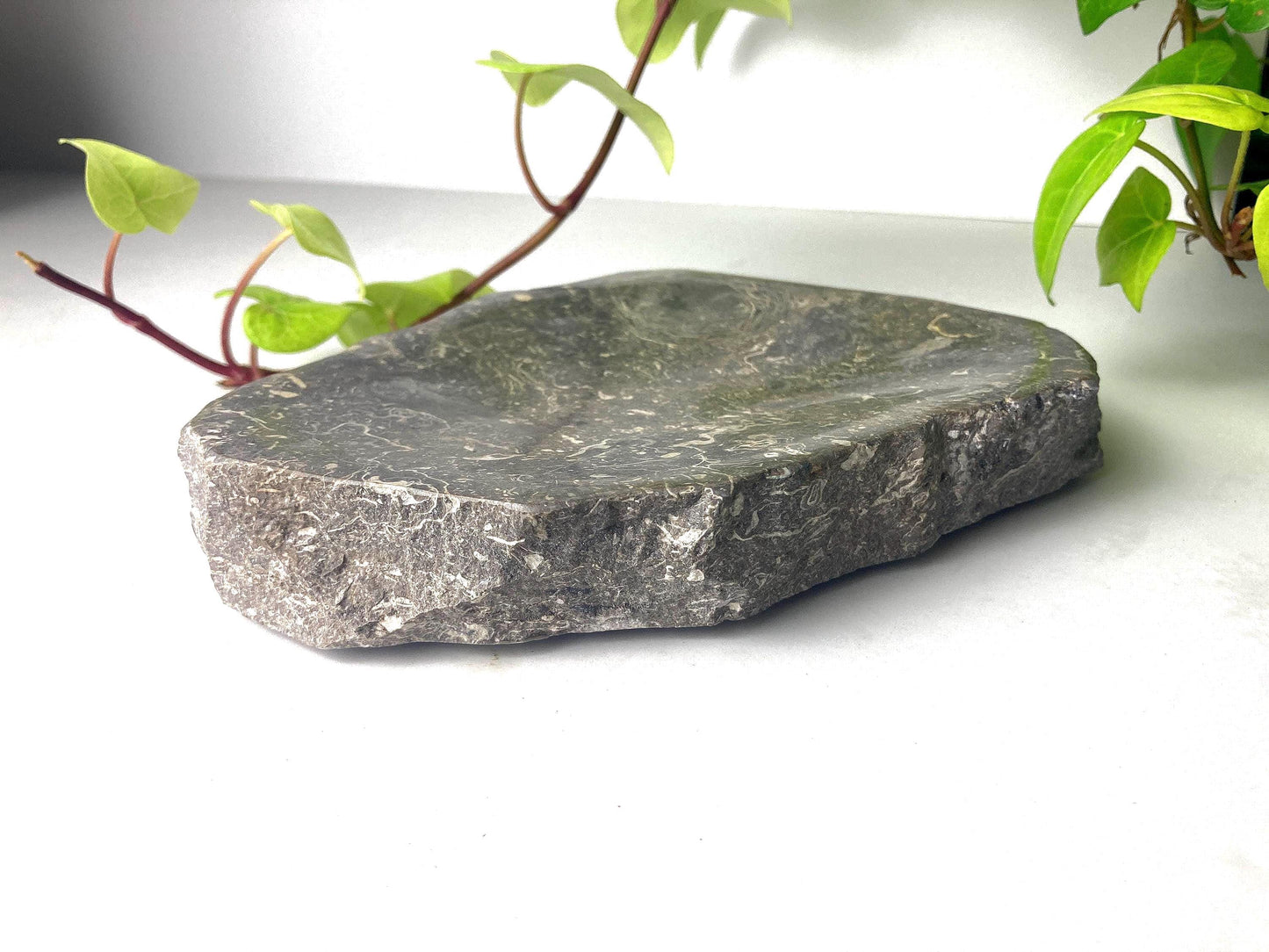 Handmade Black Marble Soap Dish, Minimalist Stone Bathroom Tray, Rustic Decor, Gift