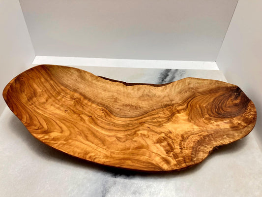 Rustic Olive Wood Centrepiece, Table Decor, Handcrafted By Artisans, Natural Home Decor, Zero Waste Gifts, Serving Board, Charcuterie Board