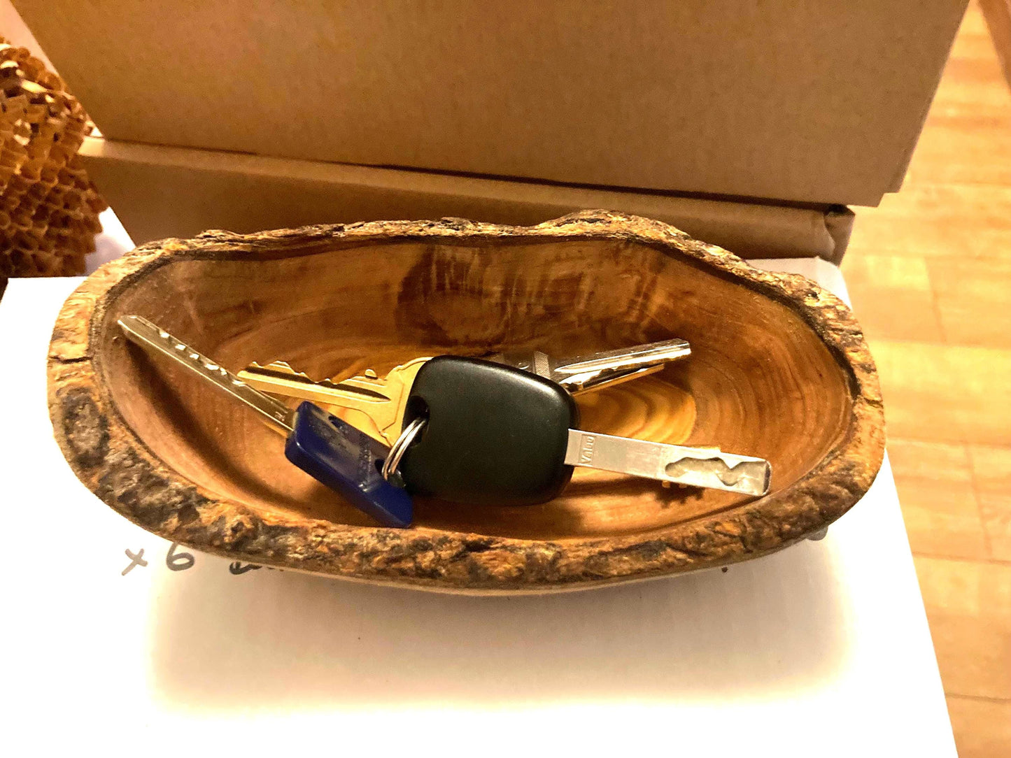 Handmade Olive Wood Bowl: Rustic Soap Dish With Live Edge, Farmhouse Decor Gift, Fruit or Nut Bowl