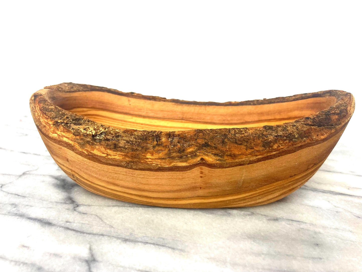 Handmade Olive Wood Bowl: Rustic Soap Dish With Live Edge, Farmhouse Decor Gift, Fruit or Nut Bowl